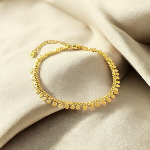 22k gold filled disc drop - disc,