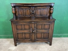 Ercol Old Colonial Court Cupboard Dresser Dark Finish Blue Label
