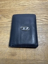 Diesel men's black leather bi-fold wallet Mini