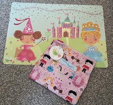 Child Apron and Place Mat Cinderella Disney Princess Girls