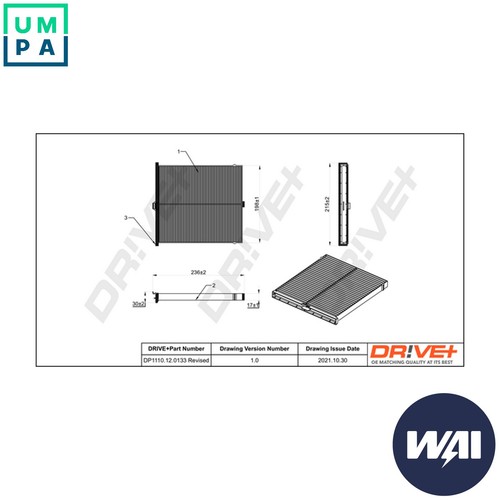 Filter cabin air - filter,
