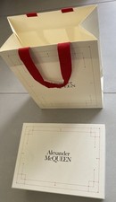 New Authentic Designer Alexander McQueen shoe box with tissue & carrier bag 