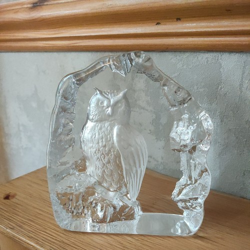 Mats jonasson owl art - jonasson, glass