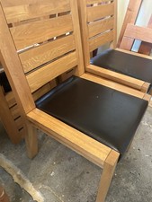 Oak Dining Chair Set 6 Pieces
