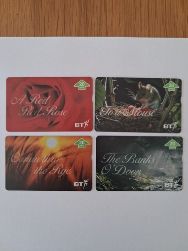Four phone cards - four,
