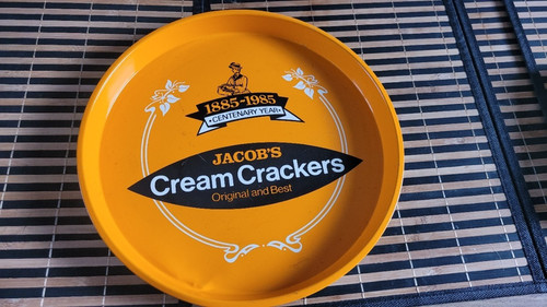 Tin tray jacob cream - tray, jacob's