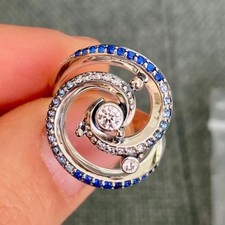 Thomas Sabo Rrp £180 Wave Ring Sterling Silver New In Packaging Size P