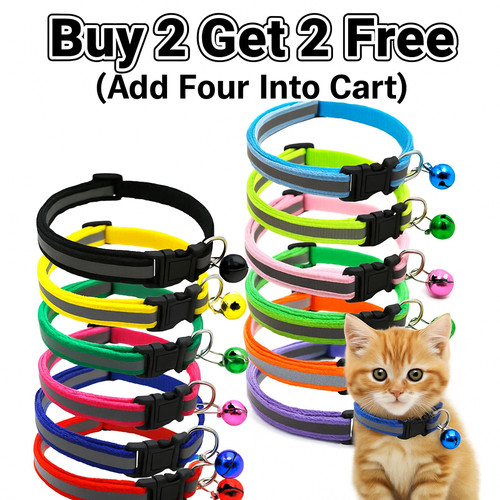 Cat collar reflective - cat,