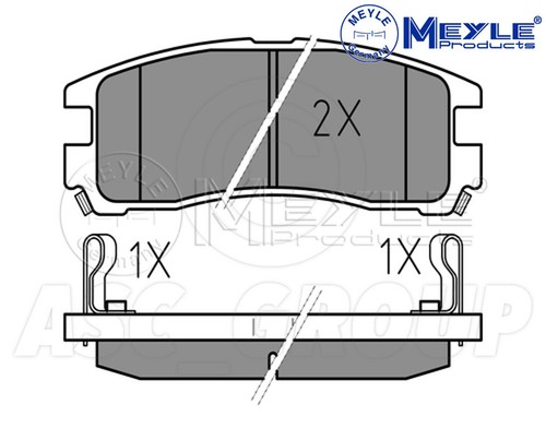 Meyle brake pad set front - brake,