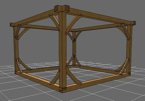 Oak garden office - oak,