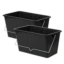 2pcs 15L Black Paint Scuttle