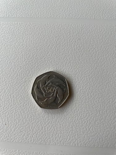 1997 gibraltar unc 50p coin - gibraltar,