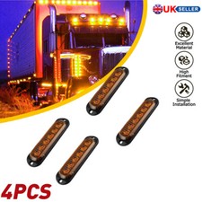 4x Orange Amber Side LED