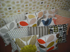 Handmade VARIOUS cushion cover in Orla Kiely 16x16ins bedding/quilting fabric