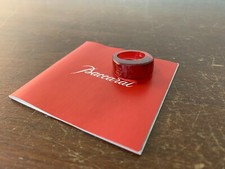 Engraved Baccarat Crystal Ring