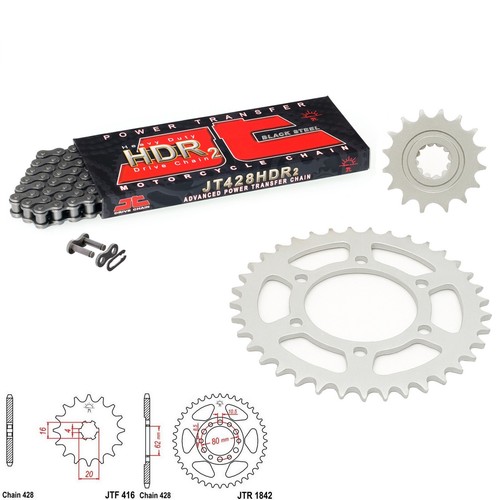 Dt125 chain and sprocket - e, kit