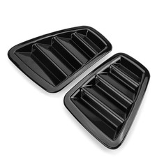 Gloss black plastic rear - 2x,