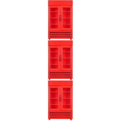Red wooden mini - mini, fridge