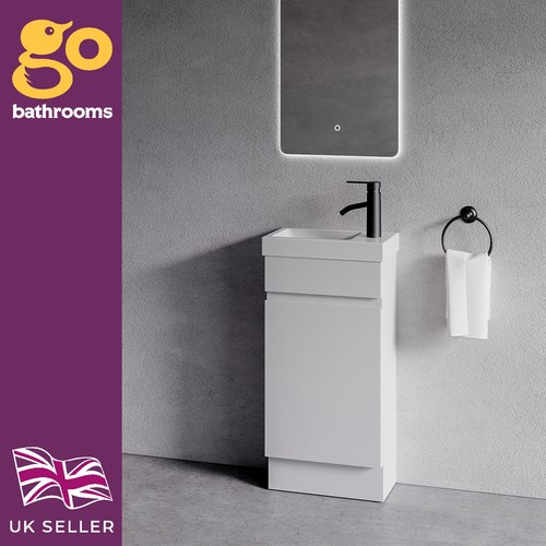 400 matt white cloakroom - 400,