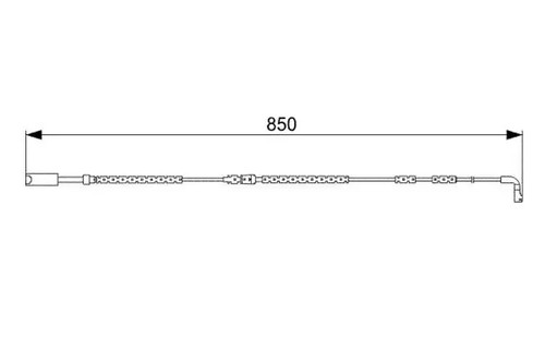 Brake pad wear sensor - , disc