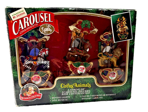 Vtg christmas carousel - vtg, mr