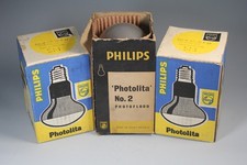 3x bulbs Phillips Photoflood
