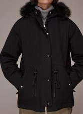 Whistles Gracie Black Parka