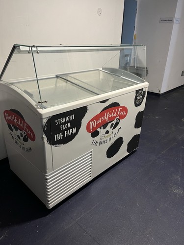 Ice cream display freezer - cream,