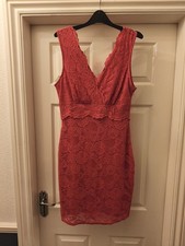 Lipsy Cerise Lined V Neck