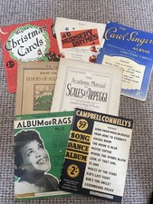 old piano sheet music Books x7