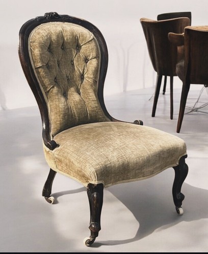 Victorian chair white - chair., on