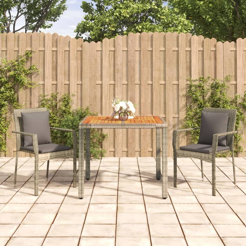 Garden dining set grey - set,