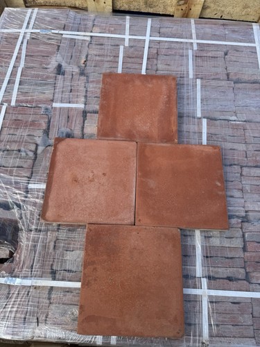 9x9 red quarry tiles 4 - , £4