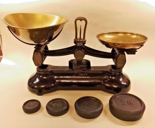 Vintage cast iron libra - vintage,