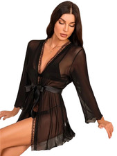 Long sleeve night gown - gown, robe