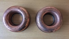 Pair of Vintage Round Copper Jelly or Pudding Moulds