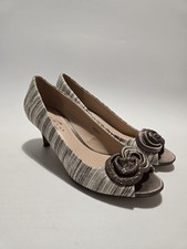 Lunar Monty Taupe Peep Toe Mid