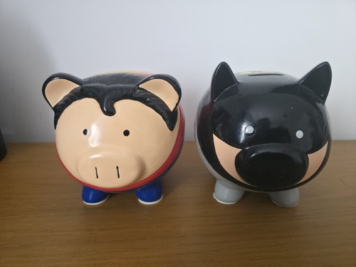 Batman superman piggy - &,