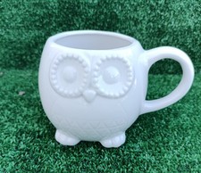 Cute China White Owl Mug