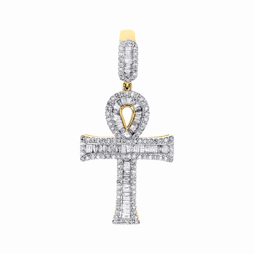 10k yellow gold baguette - 10k,
