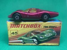 MATCHBOX  Superfast Ford Group 6 ORIGINAL BOXED 1972 Red Lesney