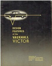 VAUXHALL VICTOR F SERIES 1957- FACTORY TECHNICAL DATA & SPECIFICATIONS GUIDE