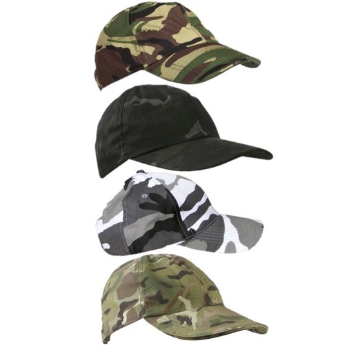 Adults army camouflage cap - adults,