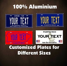 Puerto Rico Auto Custom Car OR Motorcycle Personalized License Plates Novelty