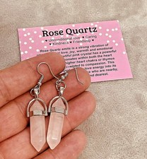 Pair of Rose Quartz Earrrings