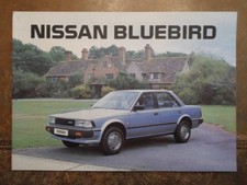 NISSAN BLUEBIRD RANGE orig 1984 UK Mkt Sales Brochure - with Turbo ZX