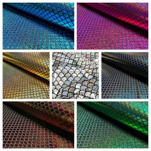 Spandex dance lame foil scales - spandex,