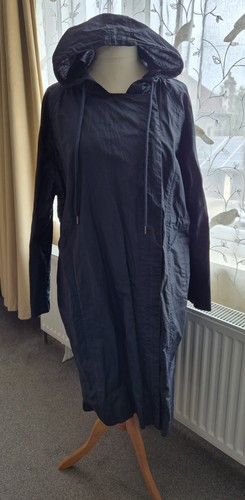 Navy waxed cotton effect - waxed,