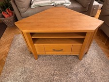 Solid Oak corner TV unit 100 x