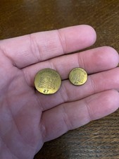 Inniskilling 27th Regiment Victorian Buttons x 2 By Gaunt London very scarce